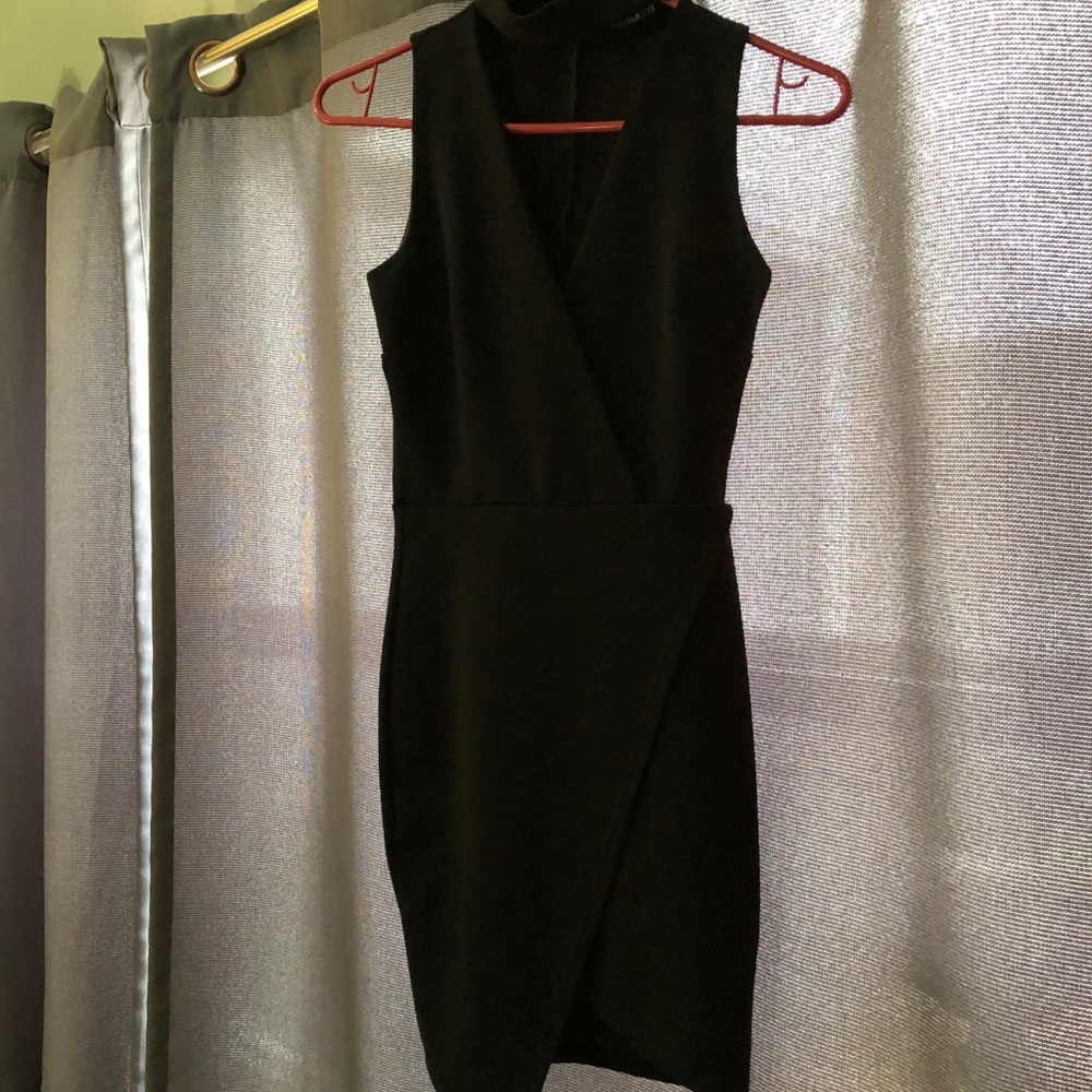 Tight black dress